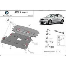  BMW 1 E81, E87, 2004-2011 - Motorvédő lemez autóalkatrész