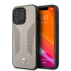 BMW Apple iPhone 13 Pro BMW Bőr Hátlap - Szürke