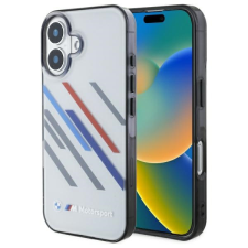 BMW BMHCP16S23HTRAG Motosport IML Random Stripes tok iPhone 16 - szürke tok és táska