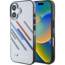 BMW BMHCP16S23HTRAG Motosport IML Random Stripes Tok iPhone 16 - Szürke (BMW751) tok és táska