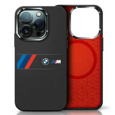 BMW BMHMP16X23SAXK Silicone Middle Stripe MagSafe-kompatibilis keménytok iPhone 16 Pro Max - fekete tok és táska