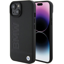 BMW BWM MagSafe bőr Hot Stamp tok iPhone 15 Plus készülékhez - fekete tok és táska