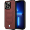 BMW Etui BMW BMHMP14L22RPSR iPhone 14 Pro 6,1" Burgundi Bőrülés Mintás Magsafe Tok (BMW391)