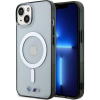 BMW Etui BMW BMHMP14MHCRS iPhone 14 Plus / 15 Plus 6.7" Átlátszó Keménytok Ezüst Gyűrű Magsafe (BMHMP14MHCRS)