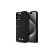 BMW Hardcase M Silicone Pattern Apple iPhone 15 Pro Max MagSafe Tok - Fekete tok és táska