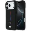 BMW M szilícium Tricolor Line MagSafe tok iPhone 17 Pro fekete