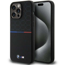 BMW M szilikon mintás MagSafe tok iPhone 15 Pro Max készülékhez - fekete tok és táska