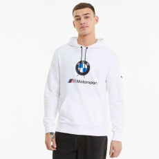BMW Motorsport Puma BMW M Motorsport Essentials férfi kapucnis pulóver, fehér