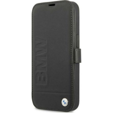 BMW Signature Apple iPhone 13 mini flip tok, fekete (BMW249BLK) tok és táska
