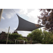 Bo-Camp antracitszürke négyszögletű napellenző szövet 3,6 x 3,6 m kerti bútor