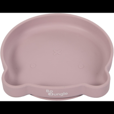 BO Jungle Szilikon tányér tapadókoronggal Bear Pastel Pink (5407010491074) tányér és evőeszköz