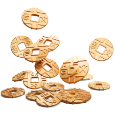 Board&amp;Dice Tianxia fémpénzek társasjáték