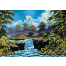 Bob Ross vízesés puzzle – 1000 darabos puzzle, kirakós