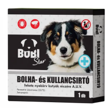 BOBI BOBI STAR FEKETE NYAKÖRV KUTYÁKNAK A.U.V 1 db nyakörv, póráz, hám kutyáknak