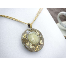  Bóbita és minipitypang műgyanta nyaklánc nyaklánc