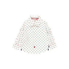  Boboli fehér, rák mintás fiú ing – 68 cm