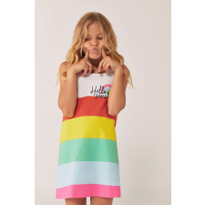 boboli Nyári ruha szivárvány csíkokkal 10 év (140 cm) lányka ruha
