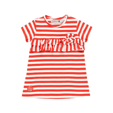  Boboli piros/fehér csíkos lány ruha – 86 cm
