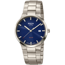 Boccia 3652-02 Men`s Watch Solar Titanium 39mm 5ATM, karóra