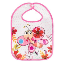  Bocioland műanyag előke zsebbel - rózsaszín pillangó előke