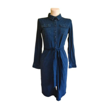  Boden sötétkék pöttyös női ingruha (méret: 36/S) női ruha