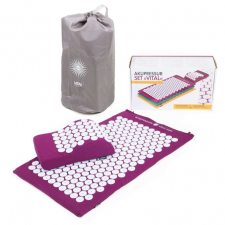  BODHI Vital Set akupresszúrás matrac és párna Szín: padlizsán gyógyászati segédeszköz