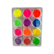 Body Deco Neon csillámpor készlet - 12db csillámtetoválás
