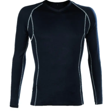  BODYWARMER FEKETE JÉGERFELSŐ, HOSSZÚ UJJÚ, RUGALMAS_L