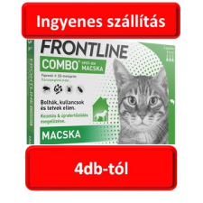 Boehringer Ingelheim 4csomagtól : Frontline Combo macska 3db ampulla Hatóanyag: Fipronil ,S-Metopren élősködő elleni készítmény macskáknak