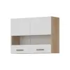 Bog-fran PATI Felső vitrines szekrény 80cm 2 ajtóval Fehér Fronttal