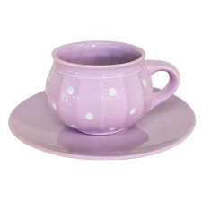 BögeManufaktúra Csupor bögre és reggeliző tányér pasztel lila bögrék, csészék