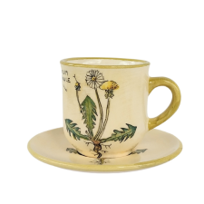 BögeManufaktúra Gyermekláncfű kávés bögre és kistányér bögrék, csészék