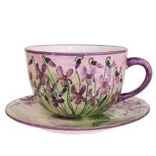 BögeManufaktúra Ibolya jumbó bögre és reggeliző tányér bögrék, csészék