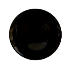 BögeManufaktúra Reggelizős tányér fekete tányér és evőeszköz