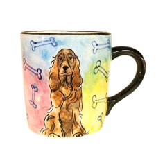 BögeManufaktúra Spániel kutyás bögre bögrék, csészék