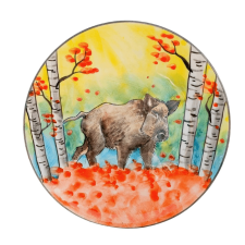 BögeManufaktúra Vaddisznó reggeliző tányér bögrék, csészék