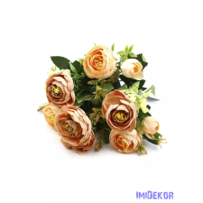  Boglárka csokor 7+3 fejes 30 cm - Barack dekoráció