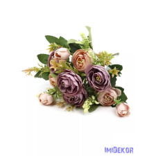  Boglárka csokor 7+3 fejes 30 cm - Lila dekoráció