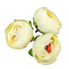  Boglárka virágfej D4,5cm vanilia 216 60db/csom dekorációs kellék