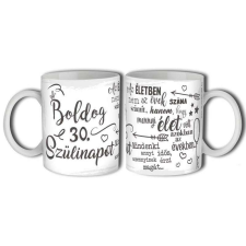 Bögre 300ml, Boldog 30. szülinapot New B611 bögrék, csészék
