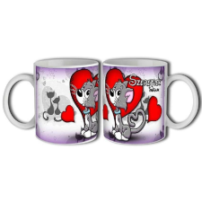  Bögre 300ml, Szeretlek cica New B141 bögrék, csészék