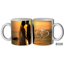  Bögre B326 Just Married naplementés - Ajándék bögre bögrék, csészék