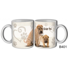  Bögre B401 Shar pei kutya - Állatos bögre bögrék, csészék