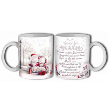  Bögre Boldog Karácsonyt macik verssel 3 dl ajándéktárgy