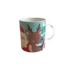  Bögre kerámia, karácsonyi mintával UTOLSÓ DARAB bögrék, csészék