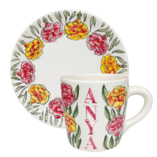 Bögre Manufaktúra Anya Szegfű bögre  és reggeliző tányér bögrék, csészék