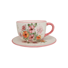 Bögre Manufaktúra Csipkerózsa vadvirág jumbó bögre és reggeliző tányér bögrék, csészék