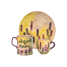 Bögre Manufaktúra Feliratos neves Levendula  reggeliző szett bögrék, csészék