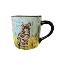 Bögre Manufaktúra Házi cica csíkos bögre bögrék, csészék