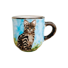 Bögre Manufaktúra Házi cica csíkos kávés bögre bögrék, csészék